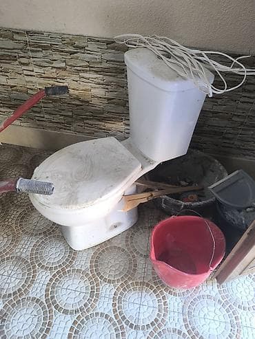 su samuru: Ayaq yolu üçün kompakt unitaz (monoblok tipli) - Material: keramika — 2