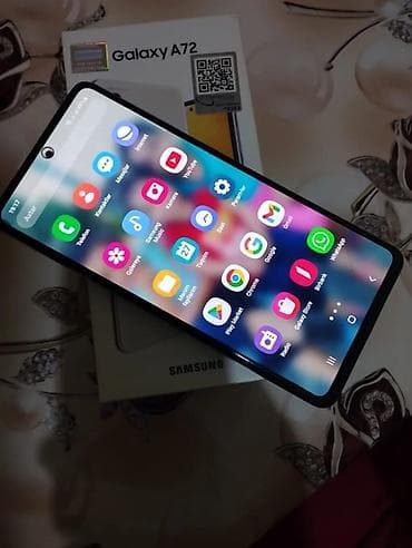 samsung a71 64 gb: Samsung Galaxy A72, 128 GB, rəng - Ağ, İki sim kartlı — 4