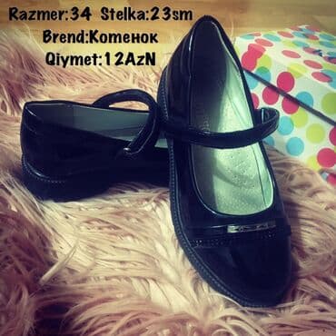 uwaq ucun tortlar: Razmer:34 Stelka:23sm Brend:Котенок Qiymet:12AzN ayaqqabi, ushaq — 1