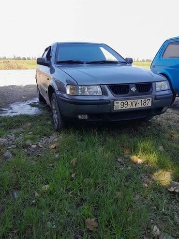 İran Khodro Samand sedan - Kuzov: 4 qapılı sedan, boz rəng - Nömrə