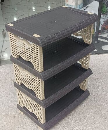 rəng: Ayaqqabi polkasi ayaqqabi refi plasmas ve demir materiallar 3,4 ve 5 — 7