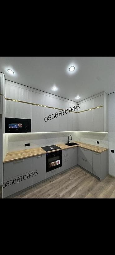 Sifarişlə mətbəx dəsti, Özü çəkən petlələr, Sadə laminat, Kredit yoxdur, Pulsuz çatdırılma