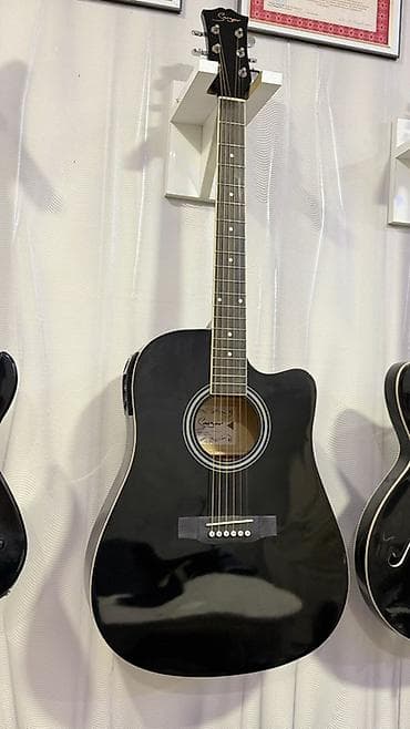 hassans pro 7: Elektro-akustik gitara — Smiger GA-H11-BK - Korpus: dreadnought — 5