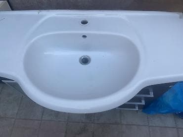 şezlong satışı: SATILIR: Yaxşı vəziyyətdə Hamam Mebeli Dəsti (Moyka + Tumba + Güzgü + — 2