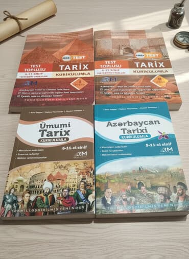 RM Nəşriyyatı – Tarix üzrə tədris vəsaitləri dəsti 1) Tarix –