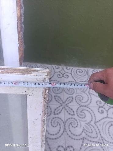 plastik panel: PVC pəncərə çərçivəsi, 3 bölməli - Material: ağ PVC profil - Şüşə — 3