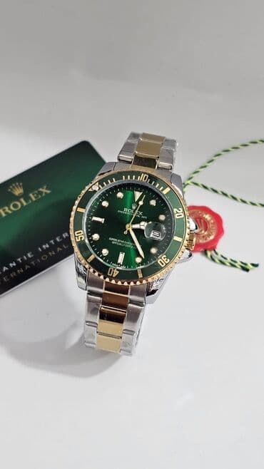 relax saat: Yeni, Qol saatı, Rolex, rəng - Yaşıl — 6