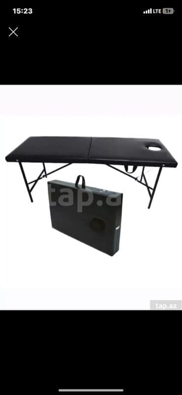 uz qaş stolu: Portativ masaj stolu – qatlanan, daşına bilən model - İkiqat bölməli — 1