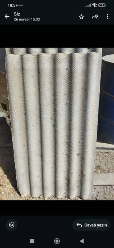 tort bisirme qablari: Şifer — 2