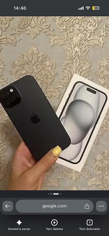 ucuz telefon aksesuarları: IPhone 15, 128 GB, Qara, Zəmanət, Barmaq izi, Simsiz şarj — 5