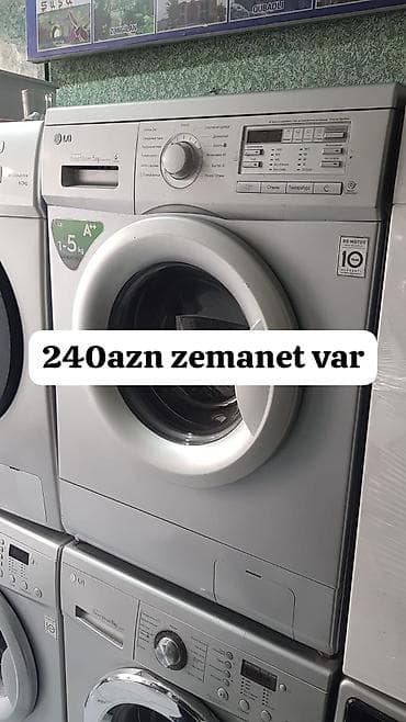 Аристоны: LG paltaryuyan maşın – ön yükləməli, 1–5 kq yuma tutumu. - Direct — 1