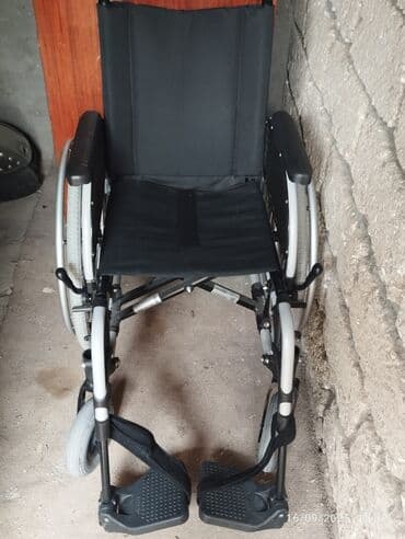 Tibbi avadanlıq: Əlil arabası – manual tip Xüsusiyyətlər: - Yüngül metal karkaslı — 1