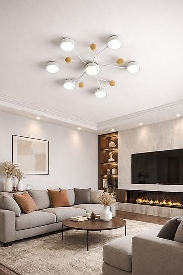 Çılçıraq, 6 lampa, Metal — 4