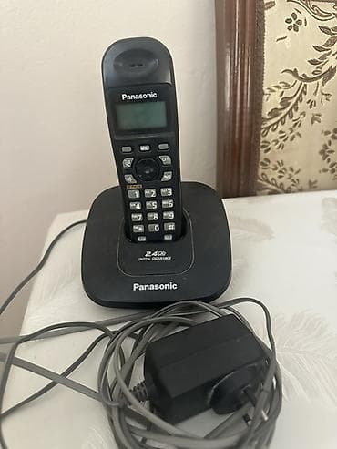 Stasionar telefonlar: Panasonic simsiz ev telefonu Heç bir Qirigi sinigi, yoxdur işlek — 2
