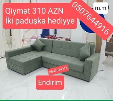 mətbəx ucun divan: Künc divan, Yeni, Açılan, Bazalı, Parça, Şəhərdaxili pulsuz çatdırılma — 3