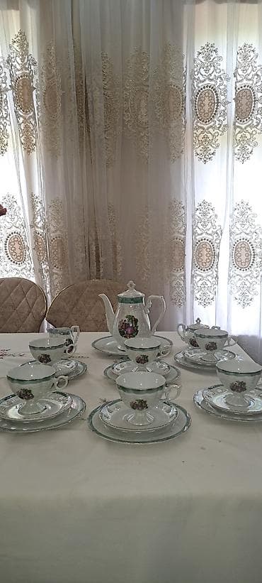mis caydan: Çay dəsti, Farfor, 6 nəfərlik, Yaponiya — 1