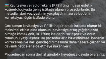 qarin eritmek ucun masaj: Kavitasiya RF Buxaq eritme emelyyatsiz bedensekilendirme qarin eritme — 3