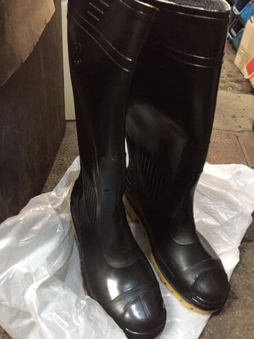утепленные резиновые сапоги: Ölçü: 52, rəng - Qara, Yeni — 2