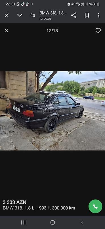 bmw 320 1995: BMW 318: 1.8 l | 1993 il Sedan — 1