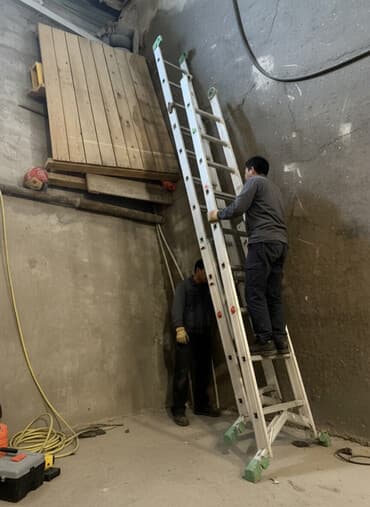 Alüminium çoxməqsədli nərdivan dəsti - Material: yüngül və möhkəm