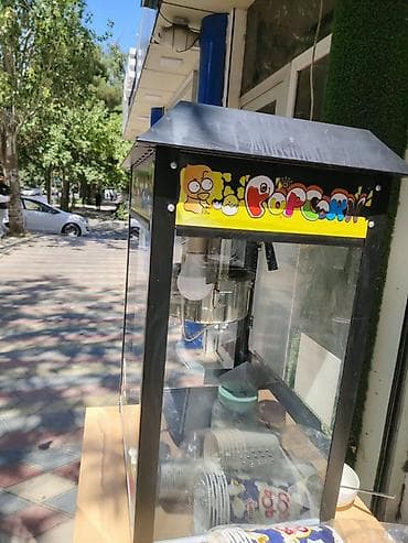 Popkorn aparatı – vitrinli, elektriklə işləyən model - Şüşə vitrinli — 3