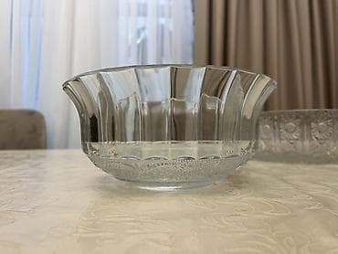 kompot qabı: Şüşə meyvə qabı – klassik naxışlı( qədim qab) - Material: qalın — 2