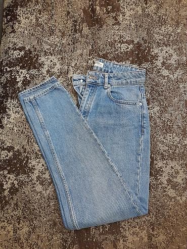 ZARA WOMAN “Premium Denim Collection” qadın cins şalvarı Yenidir -