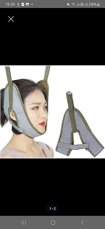 Çənə və üz üçün dəstək bandajı - Funksiyası: yuxu və istirahət zamanı — 1