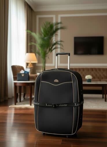 hermes cantası: Təkərli səyahət çamadanı orta vəziyyətdədir təkərlər işləkdir zamoklar — 2