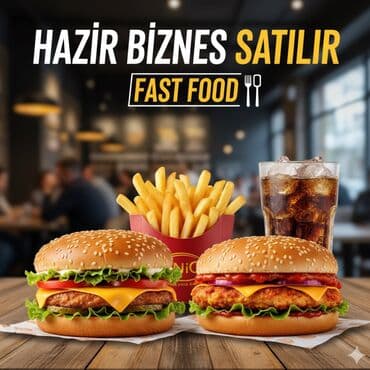 bakixanov qesebesi: Hazir Biznes Satilir ! 🚀 TƏCİLİ SATIŞ! HAZIR 4 FİLİALLI FAST FOOD — 1
