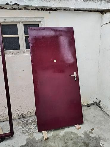 qapi: 2eded Dəmir giriş qapısı və qutu (karkas) komplekti - Material: tam — 2