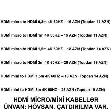 Настольные ПК и рабочие станции: HDMİ DVİ VGA Display Port Type-C USB Kabellər SAYLA ALANA VƏ USTALARA — 8