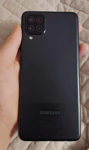 samsung galaxy 10: Samsung Galaxy A12, 64 GB, rəng - Qara, İki sim kartlı — 3