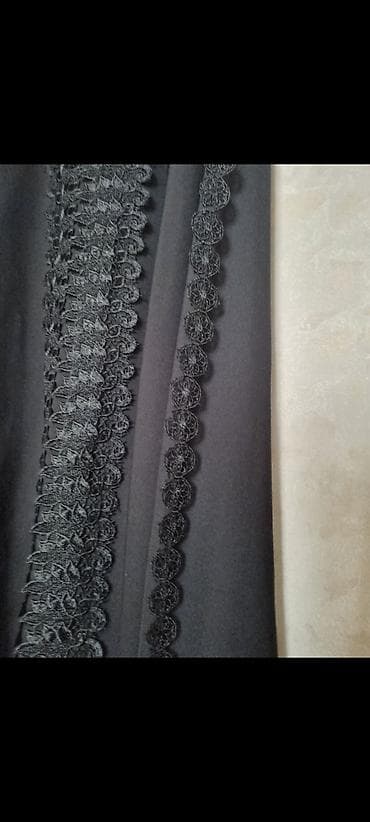 Qara rəngli uzun ziyafət donu - Model: A-kəsim, yerə qədər uzunluq - — 2