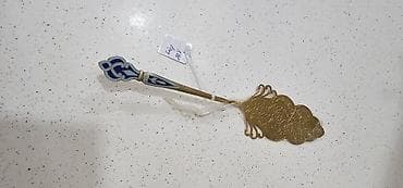 restoran aksesuarları: Gumus qasig tort qasigi -gumus: 875 prob ( damğalı metal, qızılı — 3