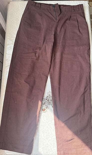 Мужская одежда: Брюки, Zara, цвет - Коричневый — 1