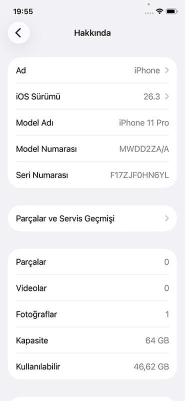 ikinci el iphone 16: IPhone 11 Pro, 64 GB, Yaşıl, Face ID — 3