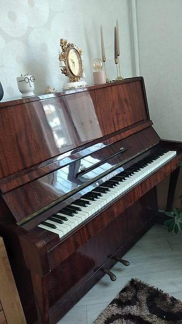 Музыкальные инструменты: Upright piano – “Belarus” markalı Xüsusiyyətlər: - Korpusu parlaq — 1
