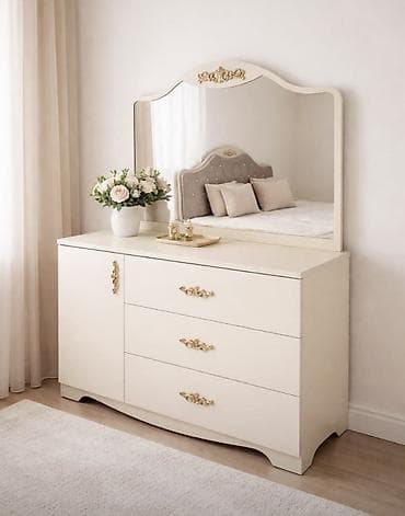 mebel guzgu: Yeni, Makiyaj üçün masa, Güzgülü — 1