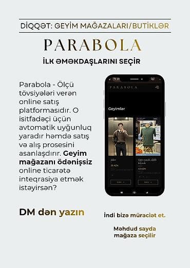 Paltar tikişi: Geyim mağazaları və butiklər üçün ölçü tövsiyələri verən onlayn satış — 1