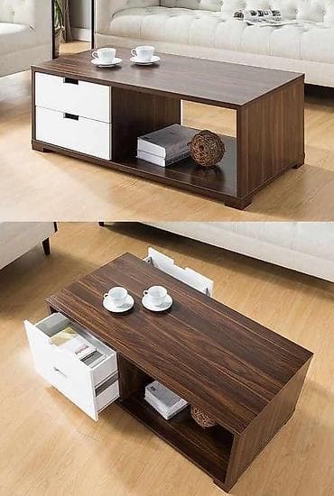 stol taxta: Düz masa, Açılmayan, Təkərsiz, Mat laminat, Türkiyə, Zəmanətsiz, Pulsuz quraşdırılma — 9