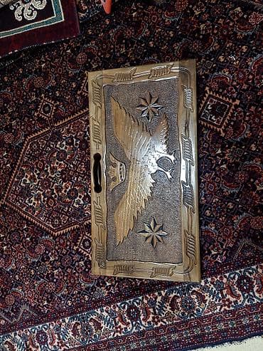 idman şəkilləri: Əl oyma ağac nərd taxtası – tematik dizaynlı kolleksiya nümunəsi - — 7