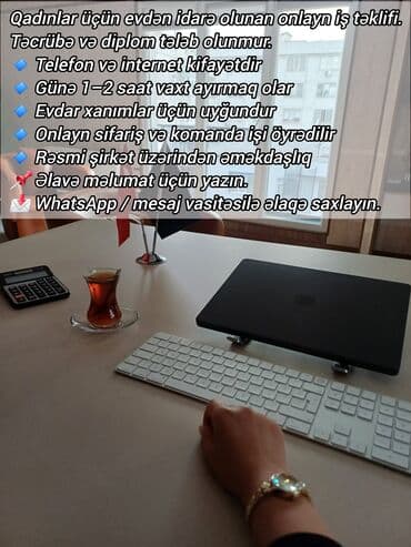 Başqa xidmətlər: Təcrübəsiz xanımlar üçün evdən qazanc — 1