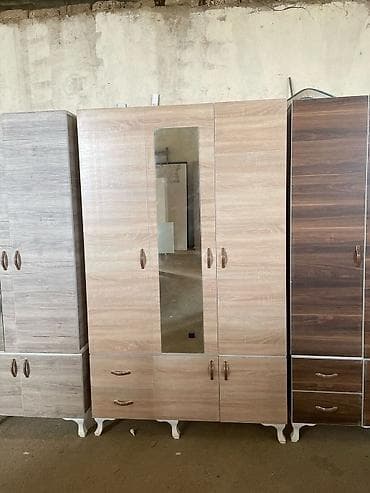 taxta qapi temiri: 6 qapı, Güzgülü, Ağ, Digər material, Açılan, Düz dolab — 5