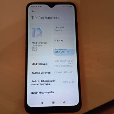 xiaomi redmi go: Redmi 8, 64 GB, rəng - Qırmızı, Barmaq izi — 3