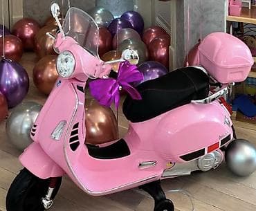 elekt: Uşaq üçün elektrik skuter – Vespa üslubunda, çəhrayı rəng - Dizayn — 1