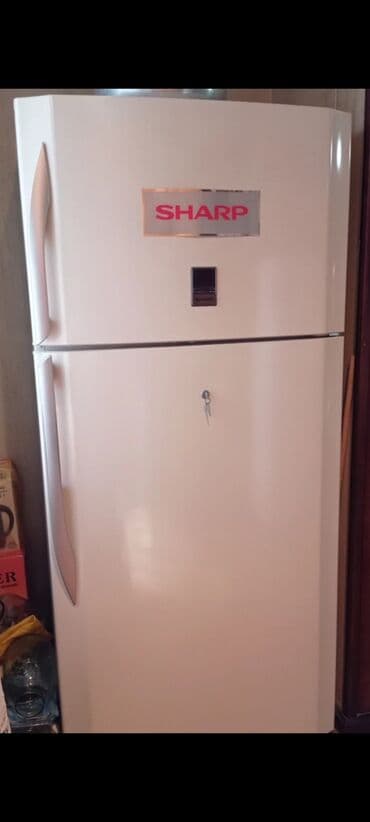 İşlənmiş 2 qapılı Sharp Soyuducu Satılır, rəng - Ağ