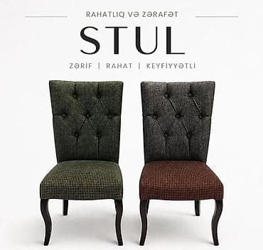 işlenmiş masalar: Qonaq otağı üçün, İşlənmiş, Qatlanmayan, Stul — 1