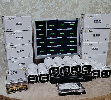 su dalgasi feni: Monitor DVR 16 çixislidir Telefondan izləmə. 8 ədəd color Full kamera — 1