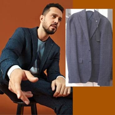 kişi geyimləri: Kostyum, Demisezon, Avva, rəng - Boz — 1